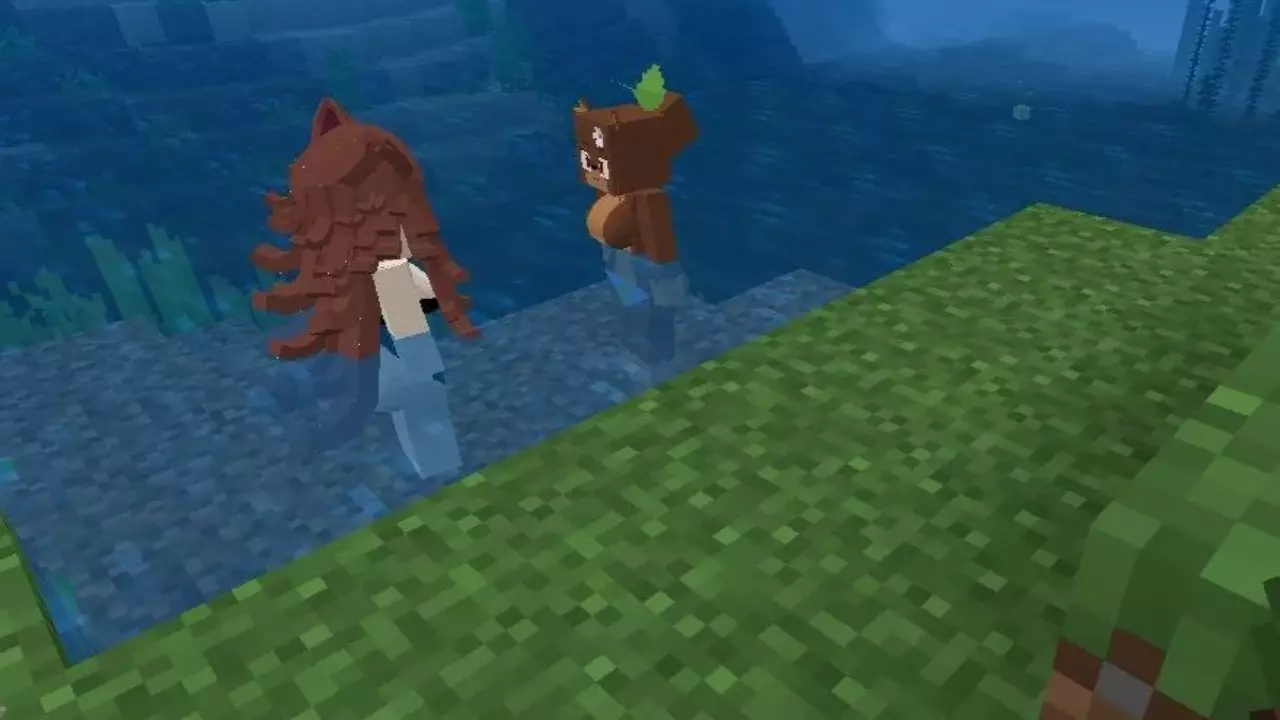Animation from Slime Girl Mod for Minecraft PE